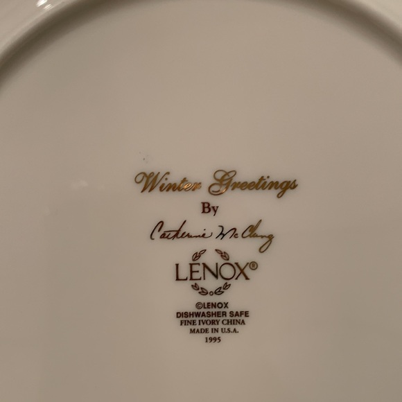 5 piece Lenox Winter Greetings Fine Ivory China - Picture 7 of 7